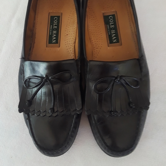 Cole Haan Men's Brown Leather Tassel  Loafer  10 1/2 - Picture 6 of 9
